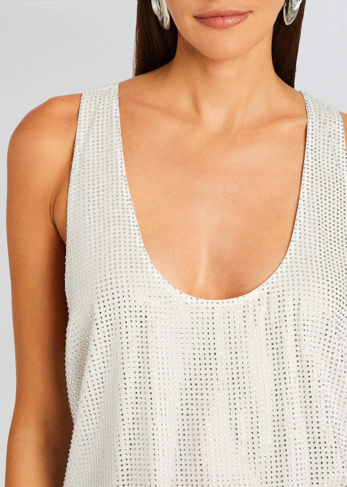 Whitney Embellished Top | White