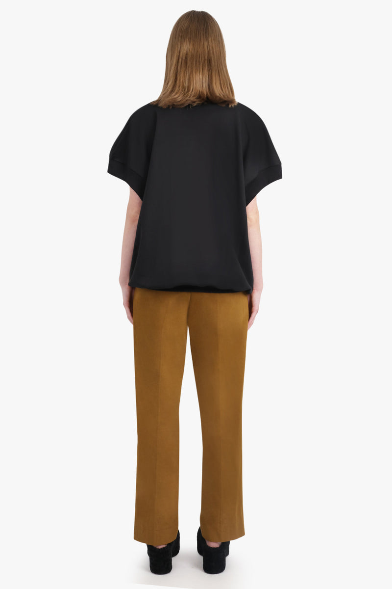 Halovara S/S Top With Embellished Detail | Black