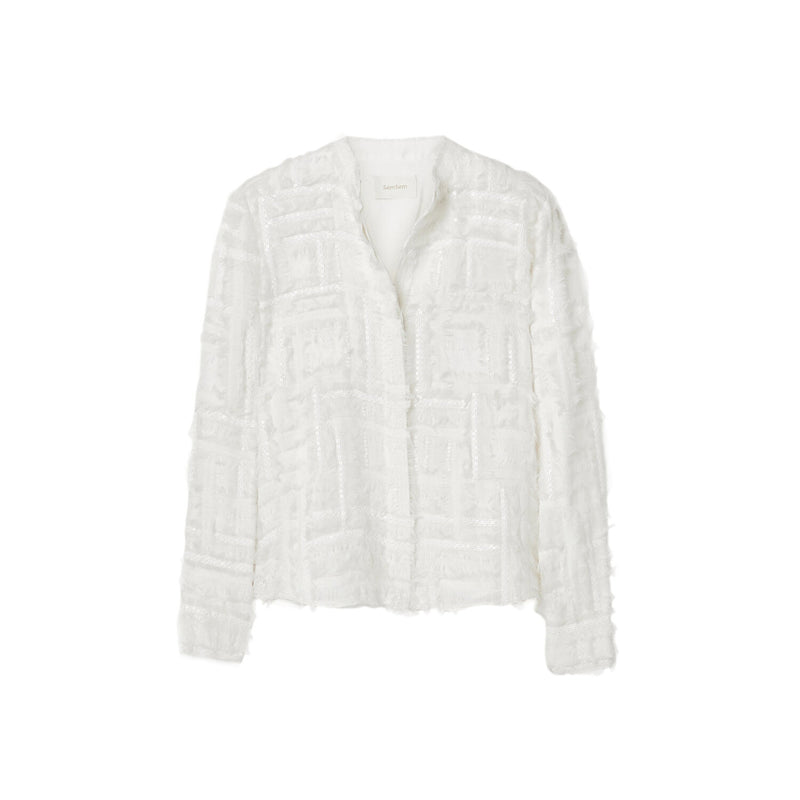 Silk Chiffon Embellished Top