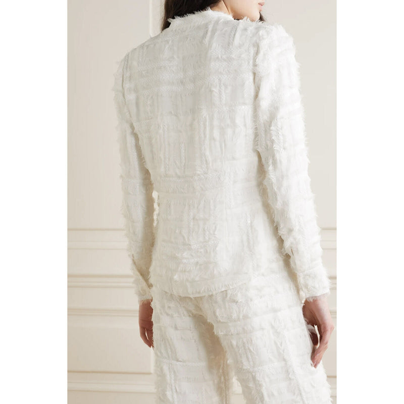 Silk Chiffon Embellished Top