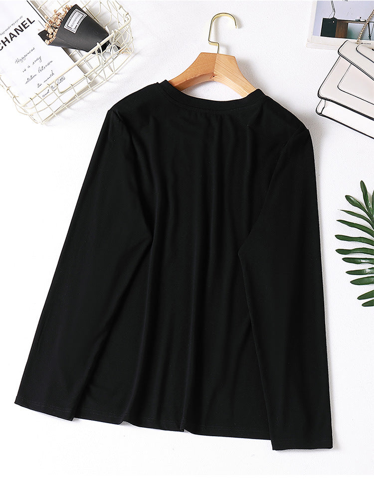 Latifa Plus Size Embellished Long Sleeve T Shirt Top