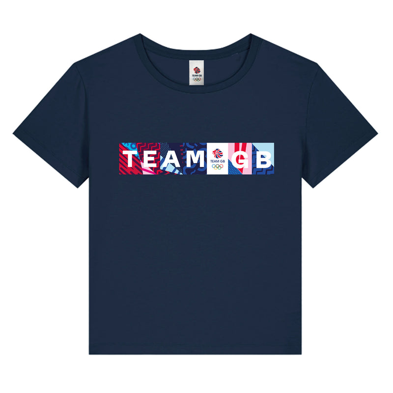 Team GB Billboard Women's T-Shirt - Navy