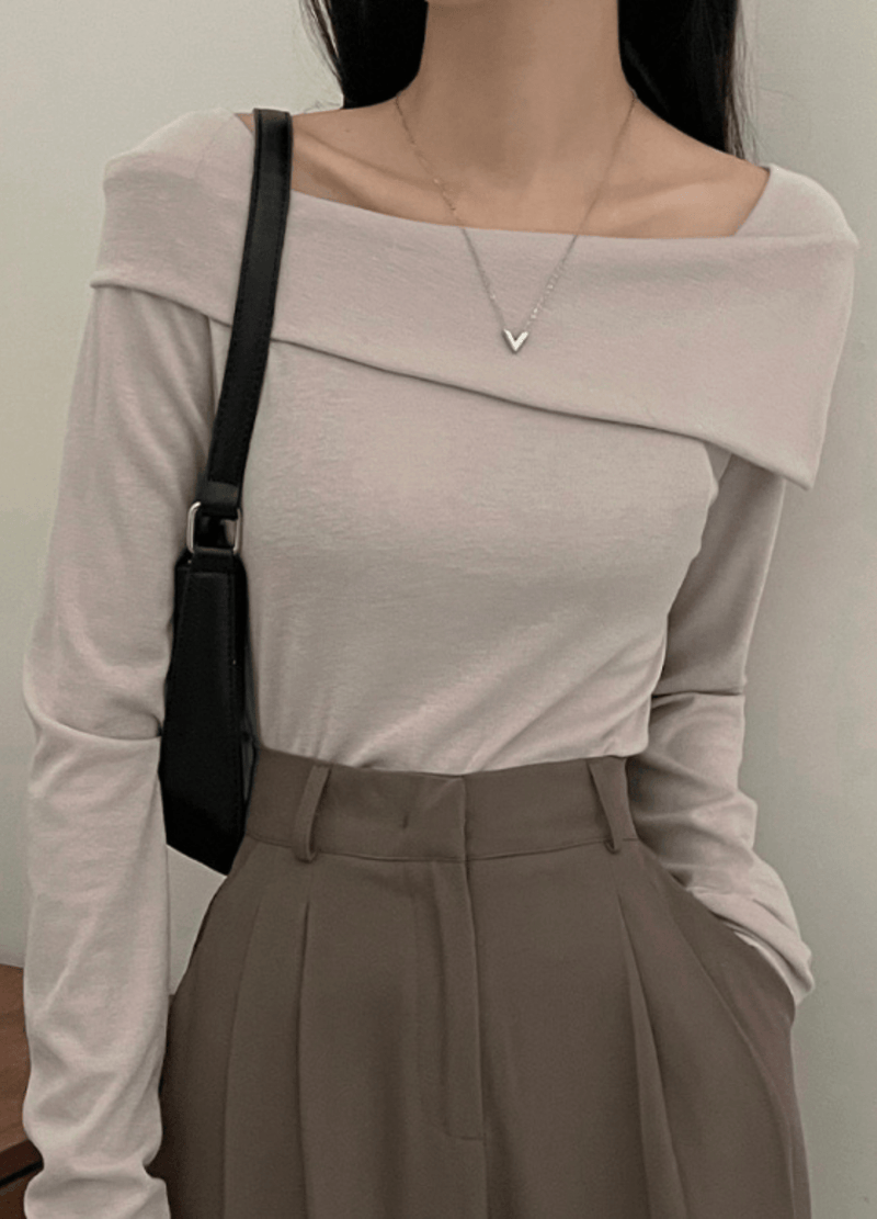 UNBALNCED OFF-SHOULDER ( 3 COLORS )