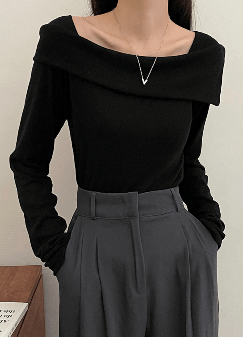 UNBALNCED OFF-SHOULDER ( 3 COLORS )