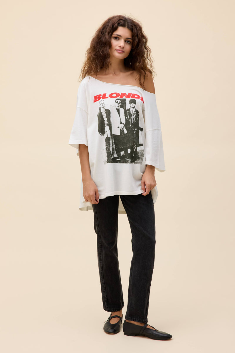 Blondie Self-Titled Off-The-Shoulder OS Tee