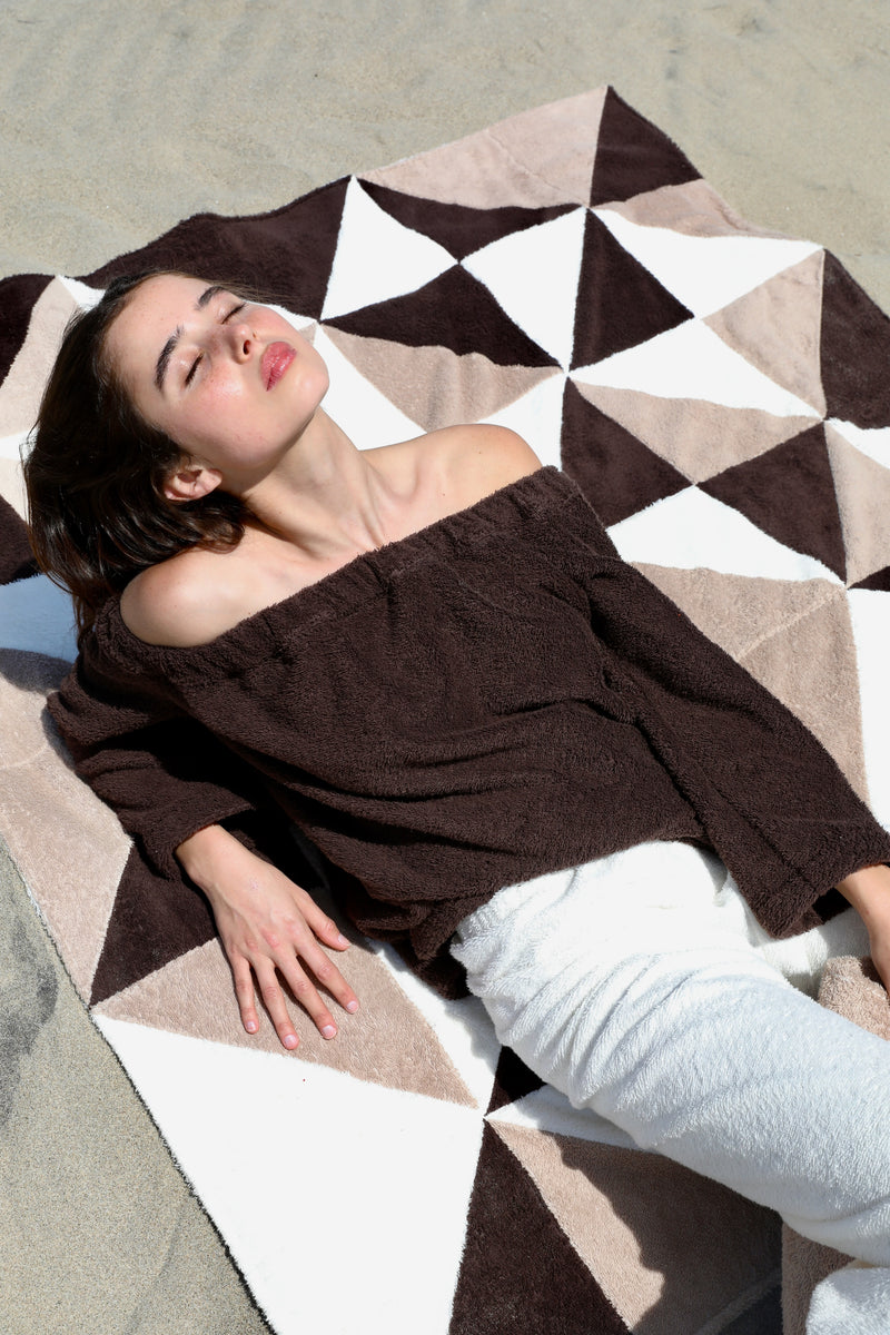 The Off the Shoulder Top - Plush Terry