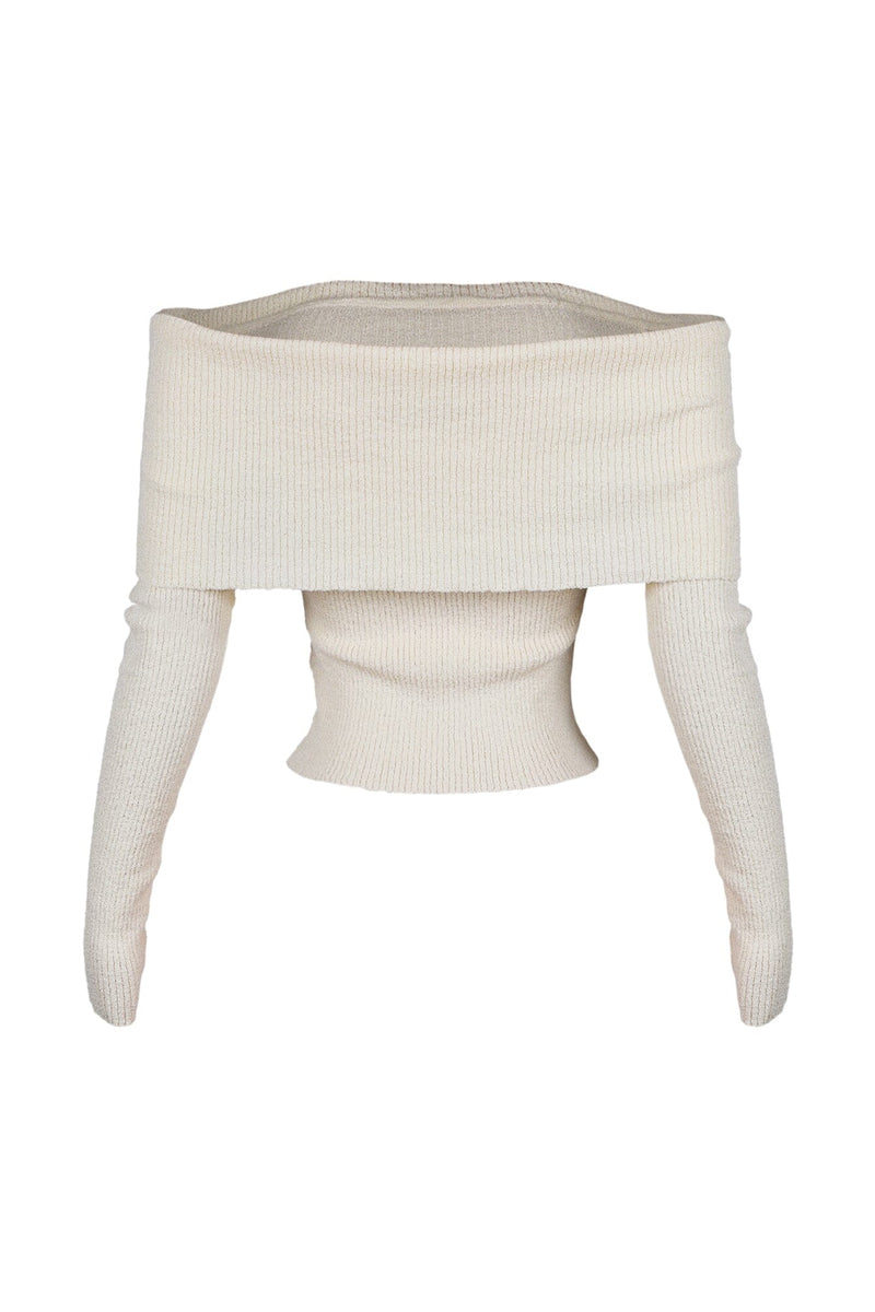 Jelena Off Shoulder Sweater Top