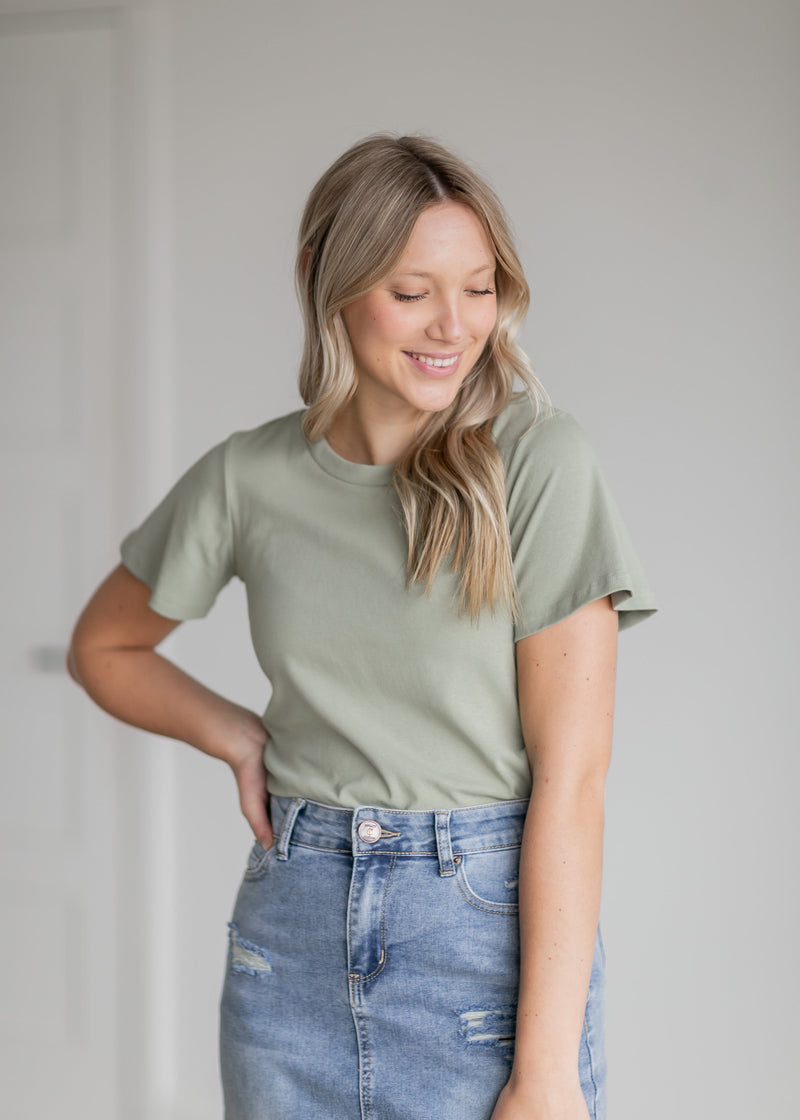 Essential Flutter Sleeve Top - FINAL SALE