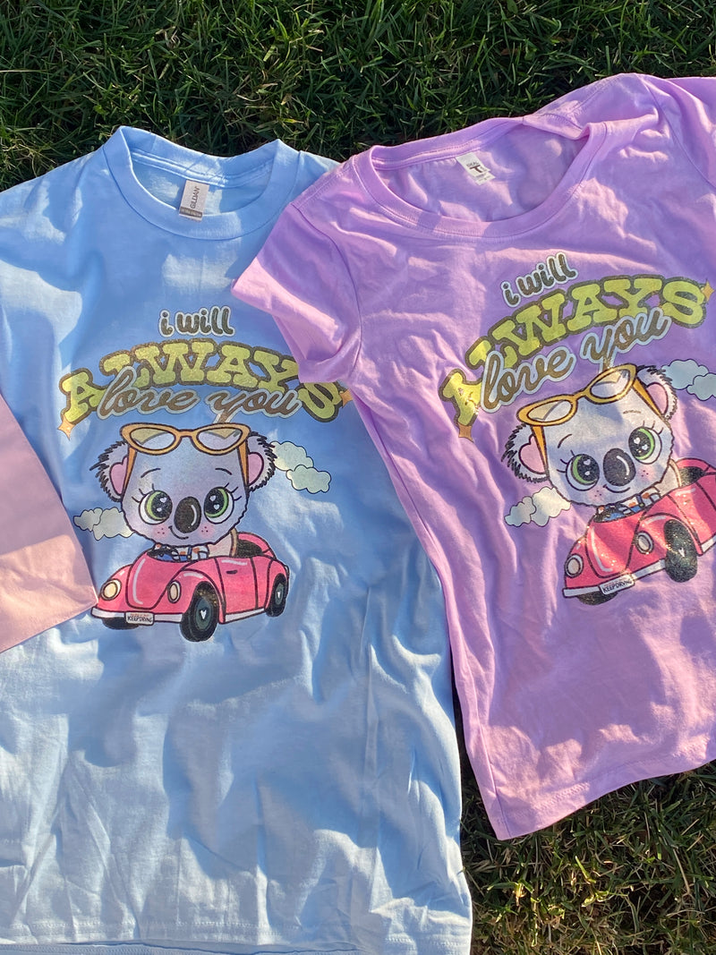 I Will Always Love You Purple Tee