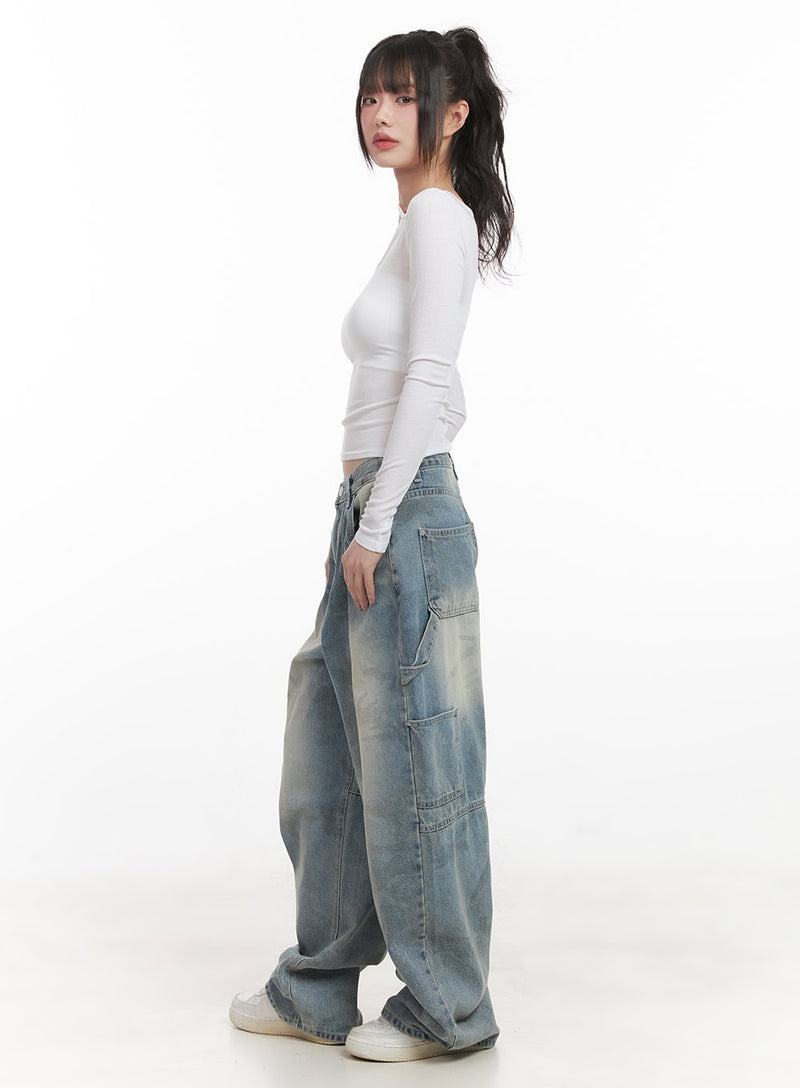 Cut-Out Slim-Fit Long Sleeve Top CJ528