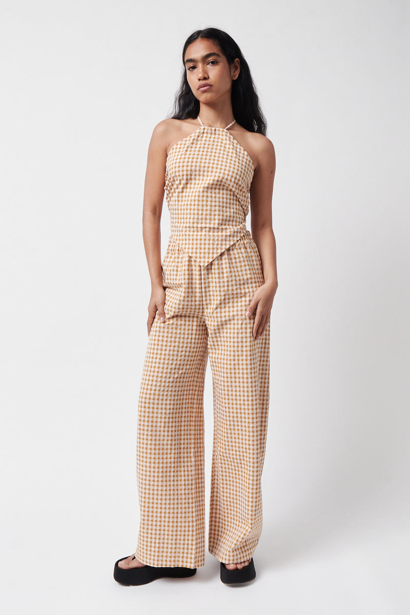 Caramelo Backless Top