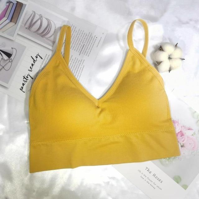 Backless Seamless Sports Top Tank