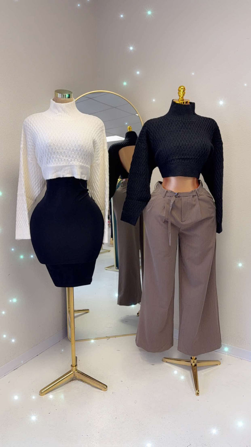 Sam’s backless sweaters