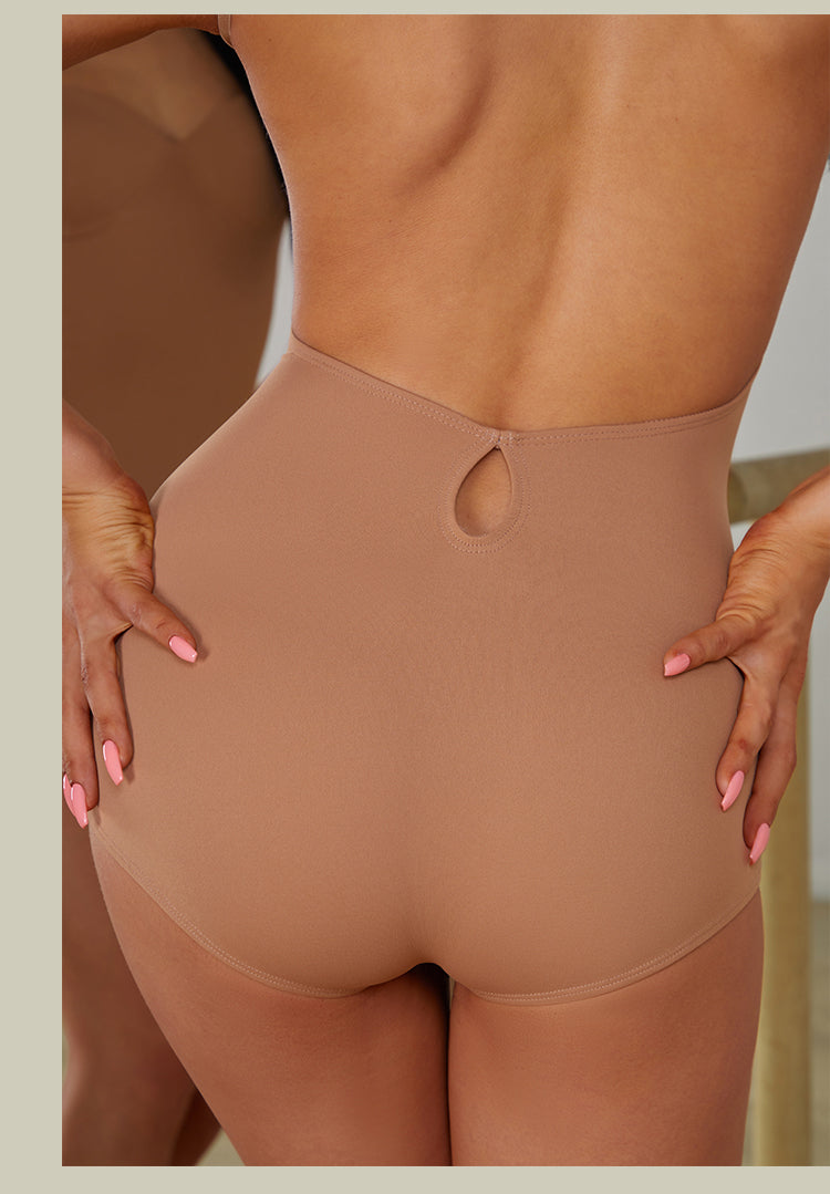 ZYM Lychee Aroma Bodysuit in Nude 2409 | Backless Bodysuit with Spaghetti Straps, Snap Closure & Integrated Bra for All Dance Styles