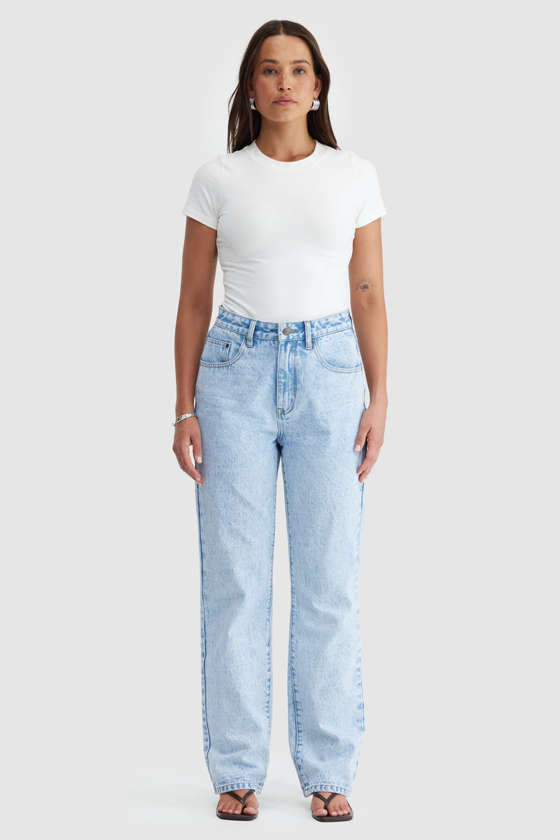 Willow Denim Straight Leg Jean Light Blue