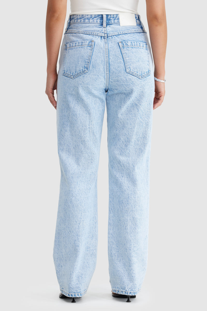 Willow Denim Straight Leg Jean Light Blue