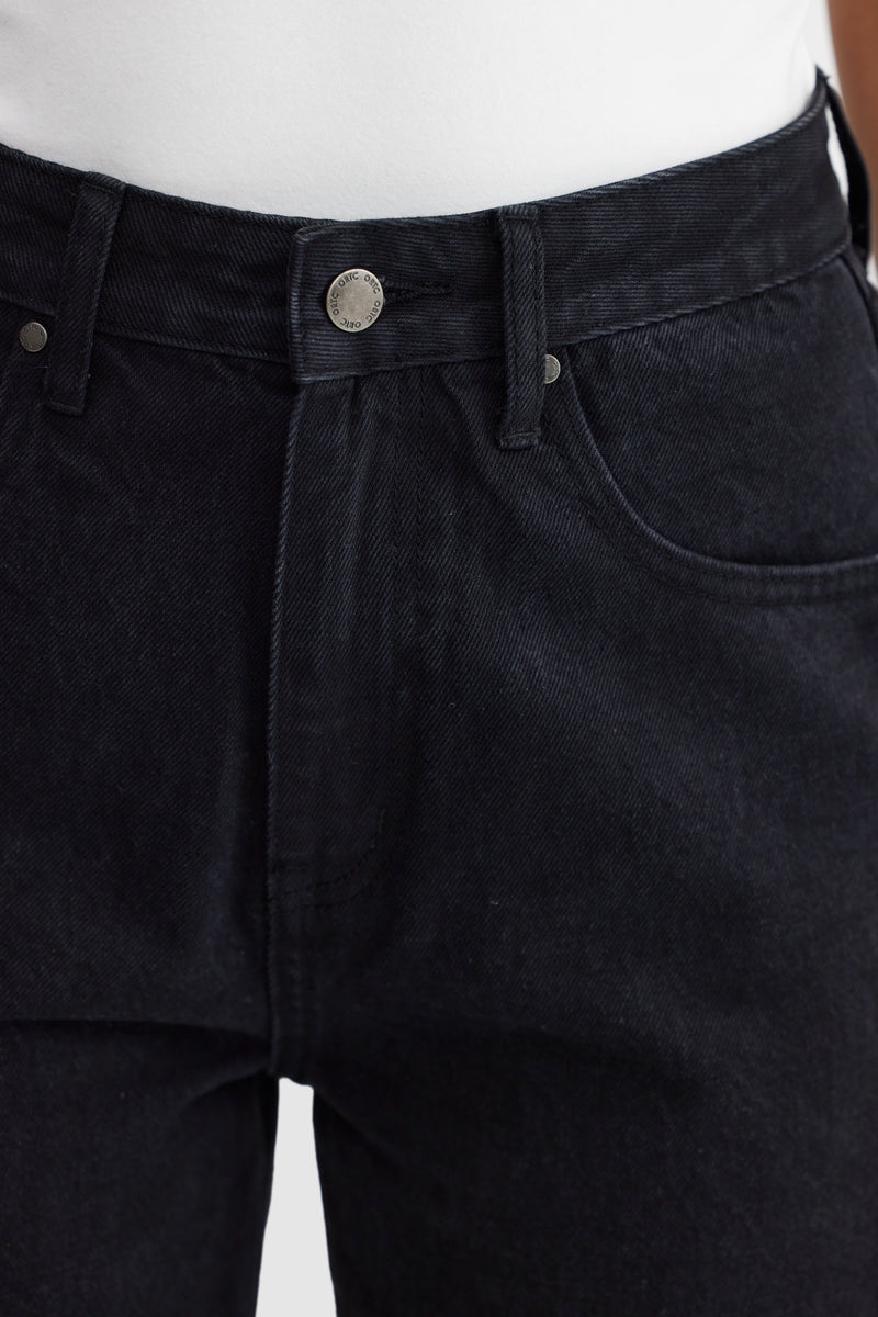 Willow Denim Straight Leg Jean Washed Black