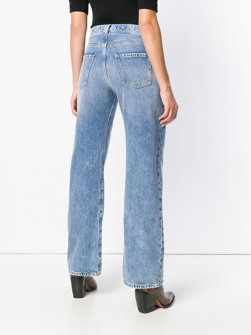 MAISON MARGIELA - Women 5-Pocket Wide-Leg Denim Pants