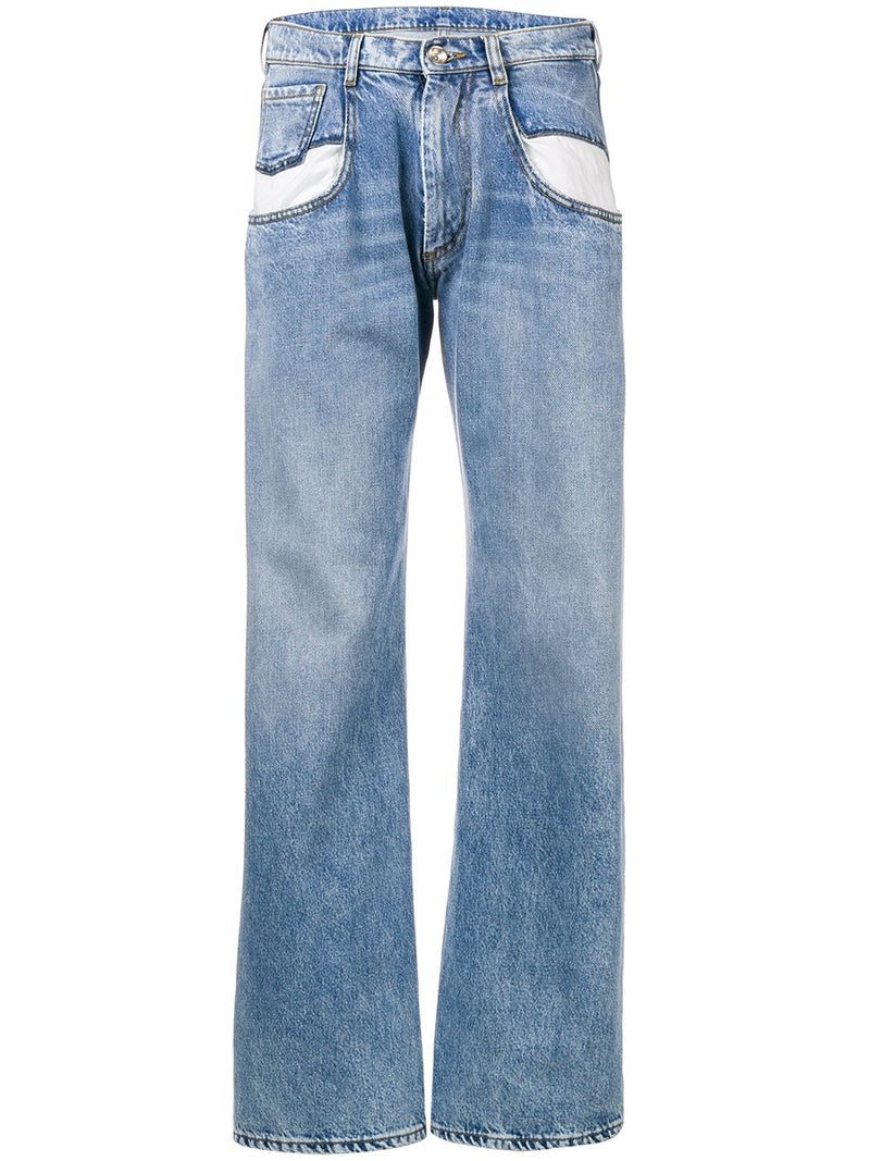 MAISON MARGIELA - Women 5-Pocket Wide-Leg Denim Pants
