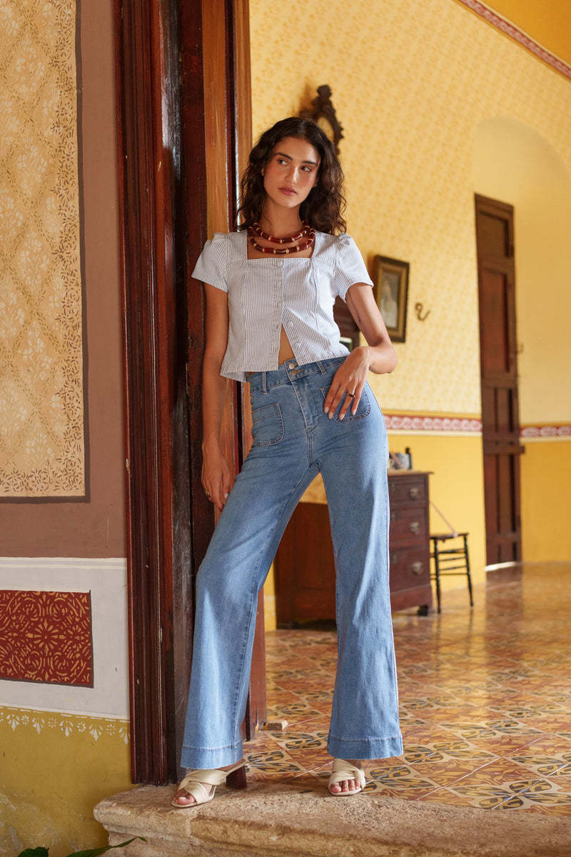 Jean Elena - denim bleu clair