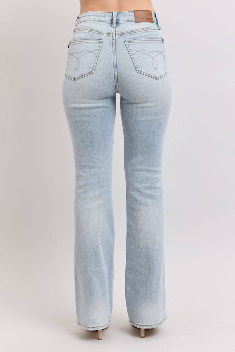 Judy Blue High Waist Tummy Control Bootcut Denim Jeans 88784 - 3 Inseam Options: Short, Regular, Long