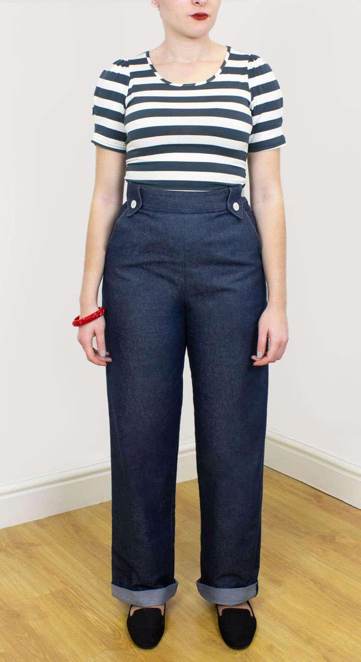 Monroe Trousers in Denim