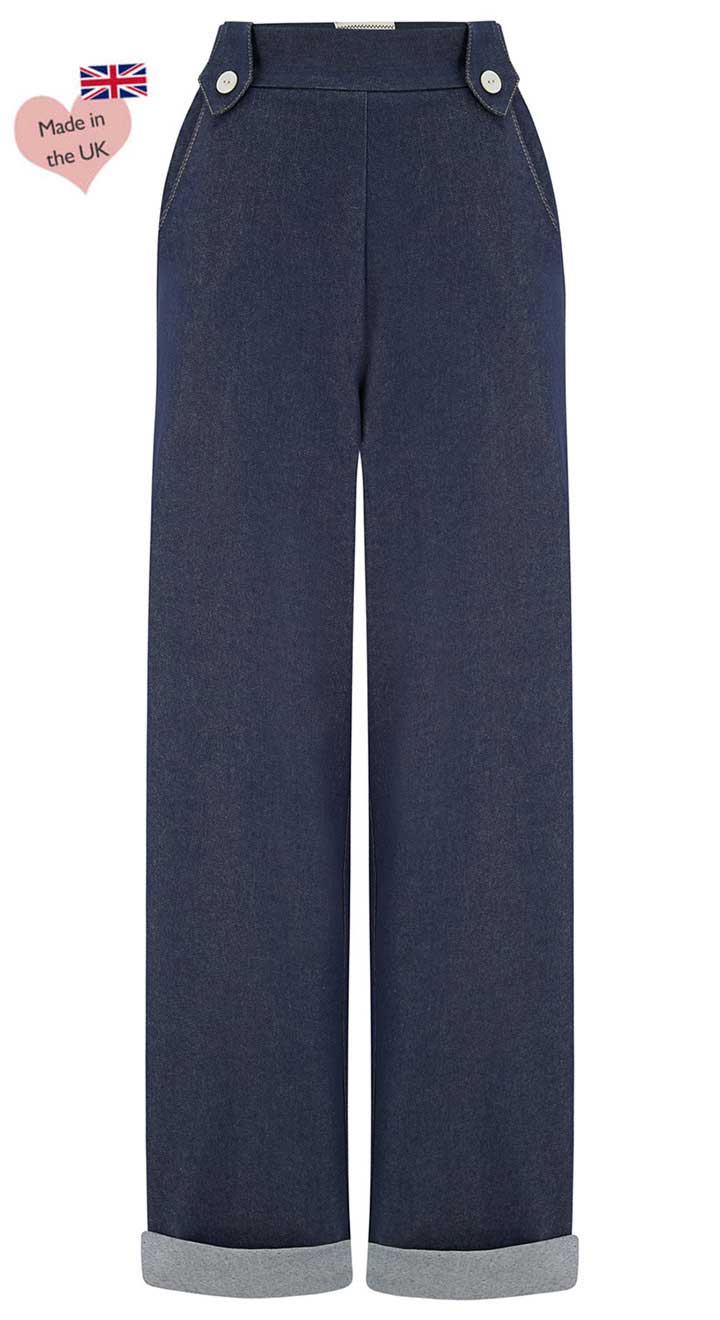 Monroe Trousers in Denim