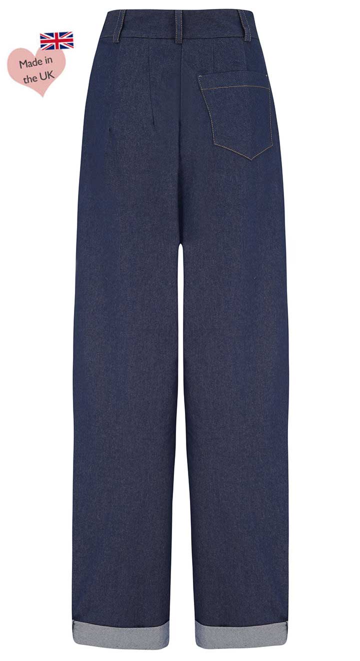 Monroe Trousers in Denim