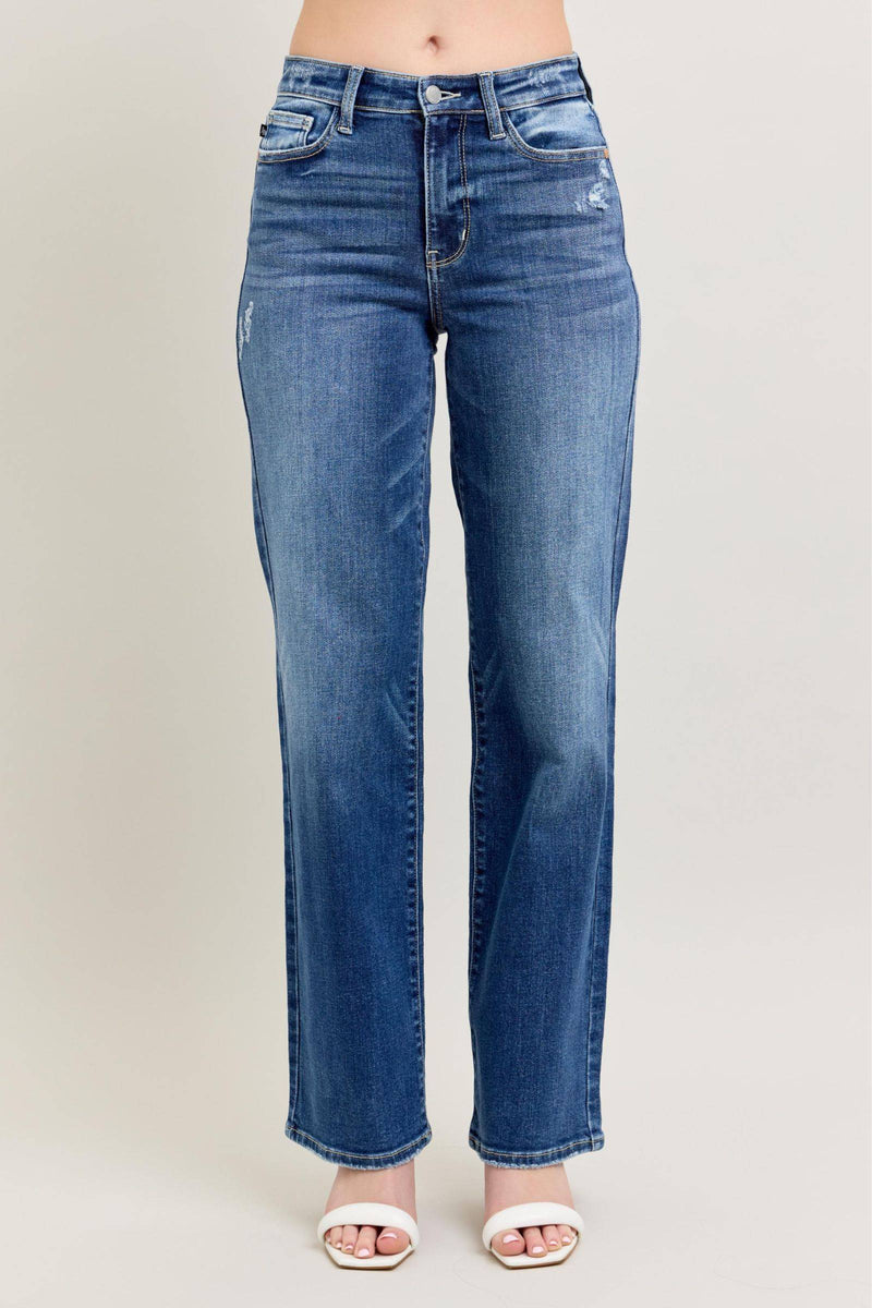 Judy Blue High Waist 90's Straight Denim Jeans 82392