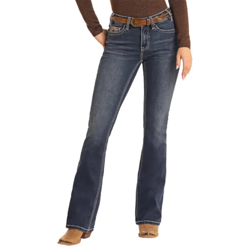Rock & Roll Denim Women's Steer Head Bootcut Jeans