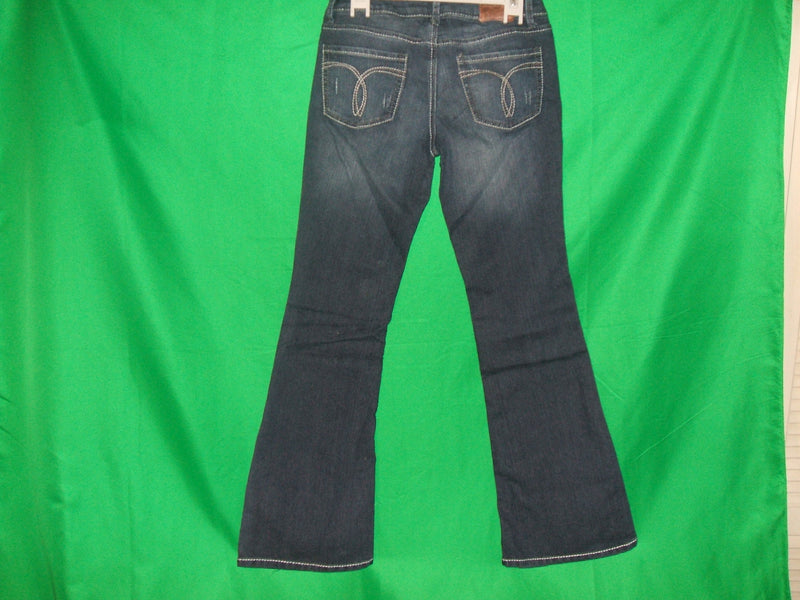 Women Vintage Paris Blues Flare Denim Pants Jeans