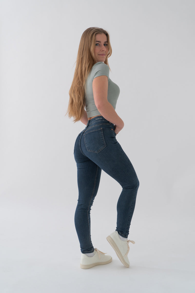 SKINNY HIGH RISE - DARK BLUE