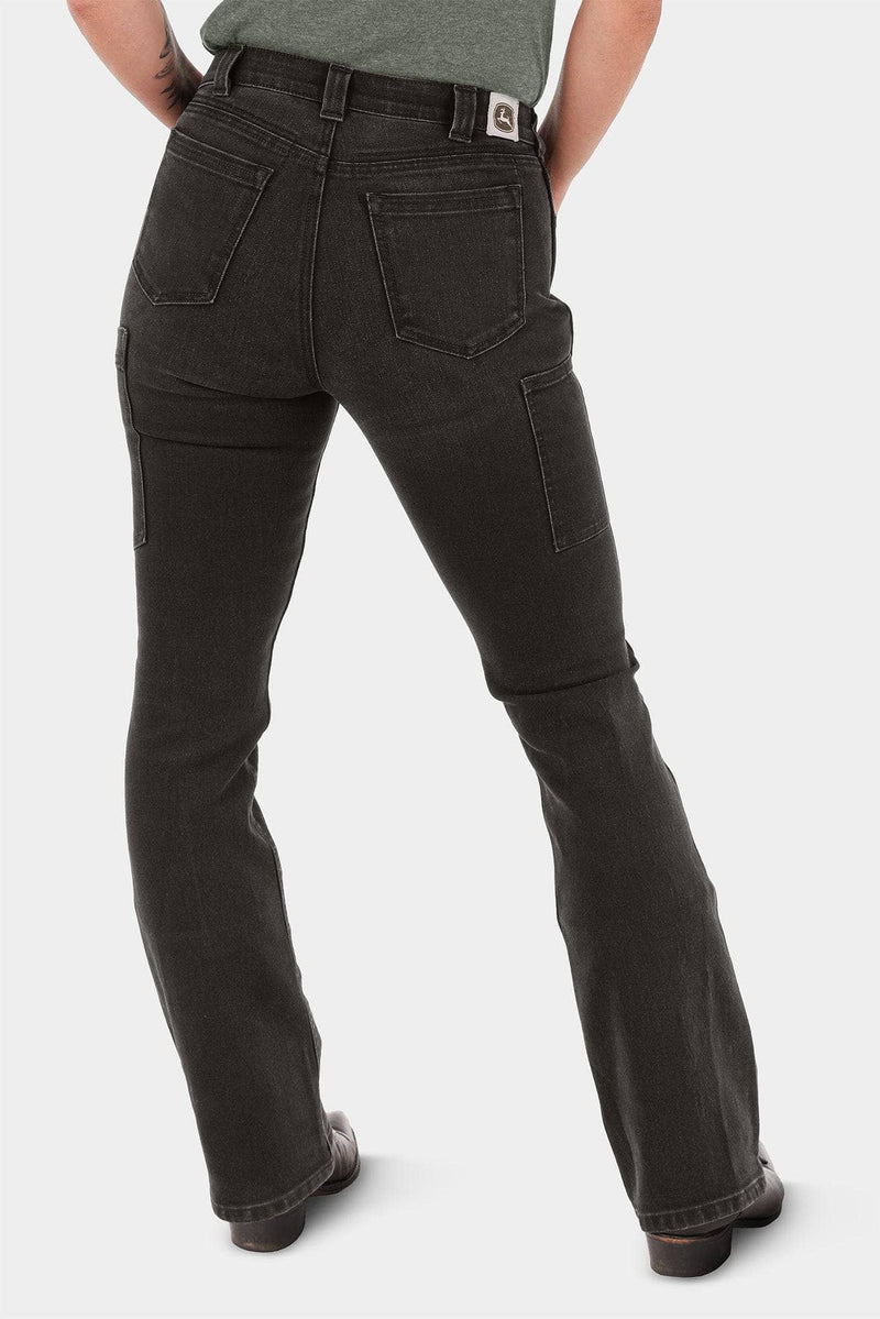 John Deere X Dovetail Workwear Into Town Bootcut Jean in Classic Black