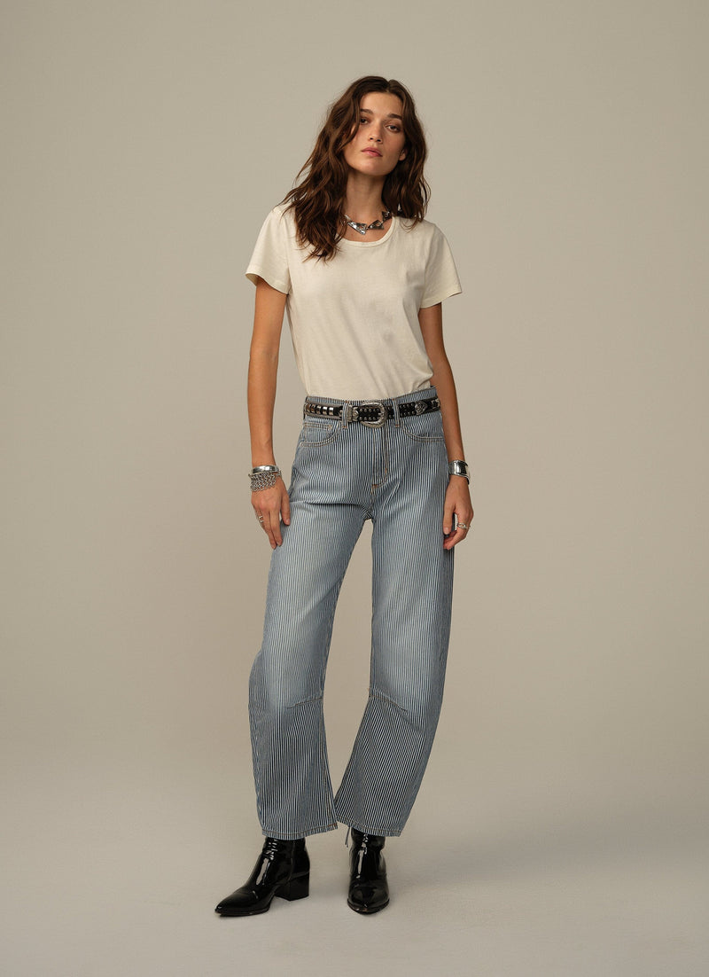 Women's Pilon Railroad Stripe Pant steel railroad