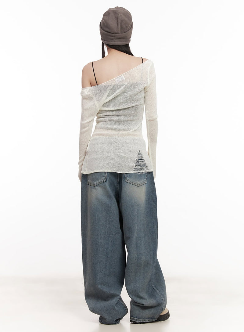 Shelly Washed Baggy Jeans CM518