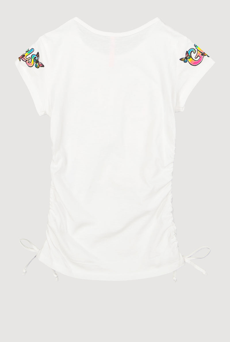Girls Can Change The World Ruched Tee