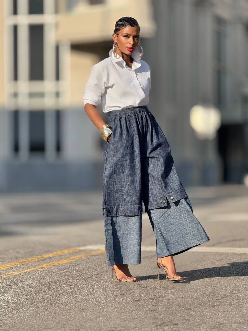 Isla Denim Culottes (One size up to 14)