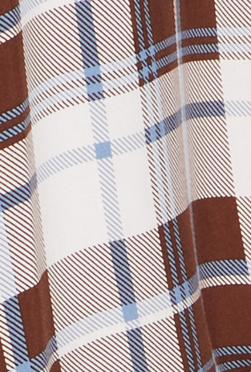 Plus Size Plaid Button Front Long Sleeve Shirt