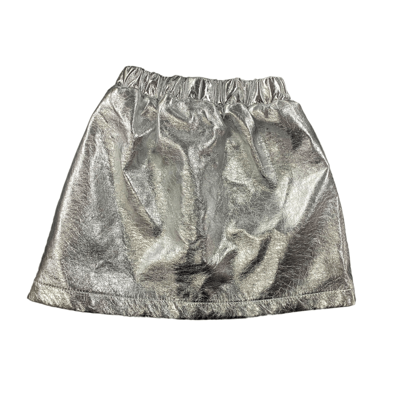 Silver Patch Mini Skirt
