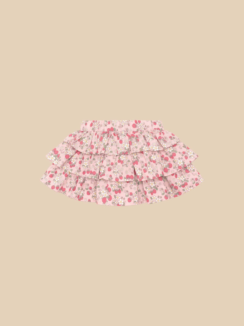 VINTAGE STRAWBERRY FRILL SKIRT