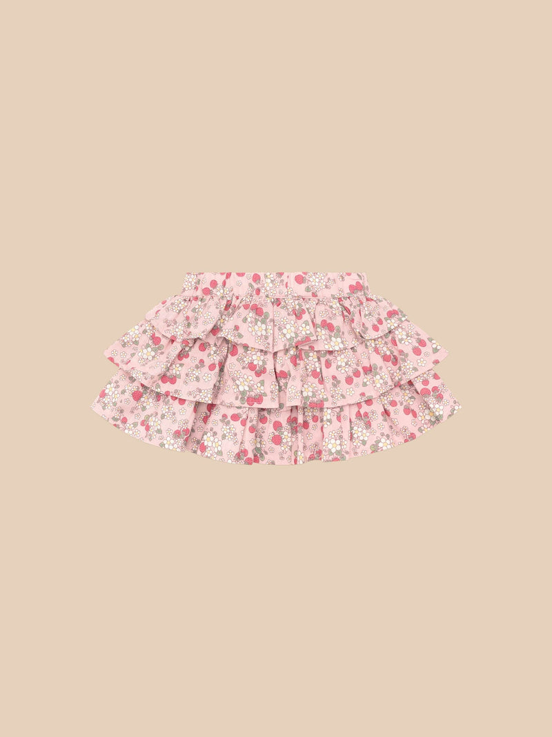 VINTAGE STRAWBERRY FRILL SKIRT