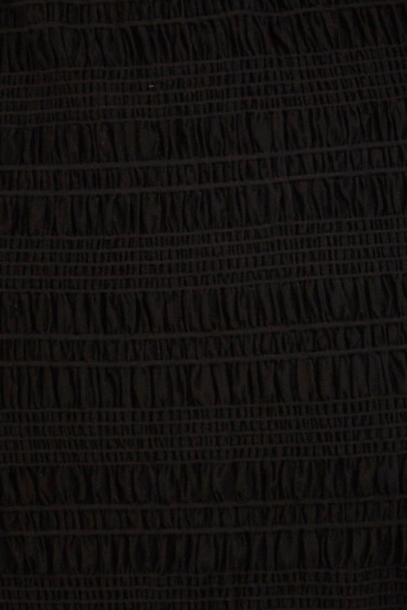 Black Mini Skirt Bodycon Mesh Textured Detail