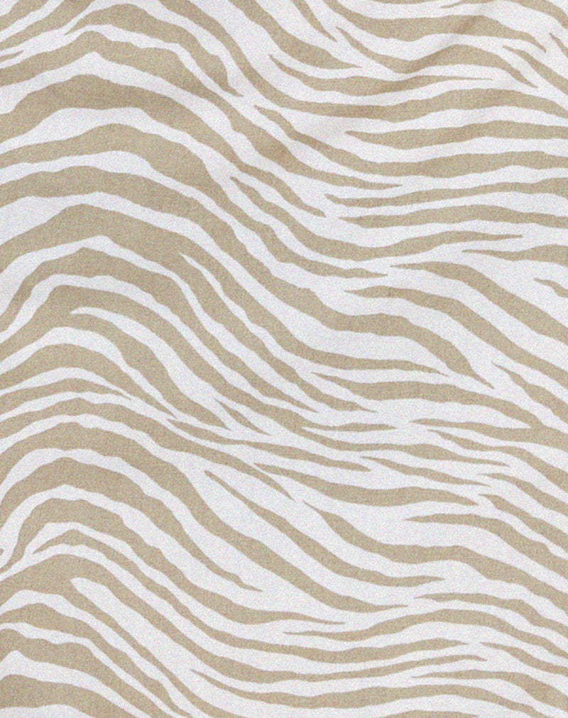 Shema Mini Skirt in Tonal Zebra