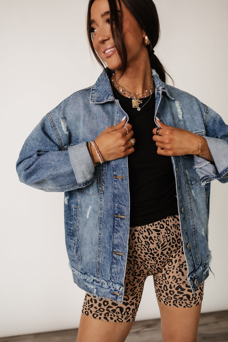 Leopard Biker Shorts