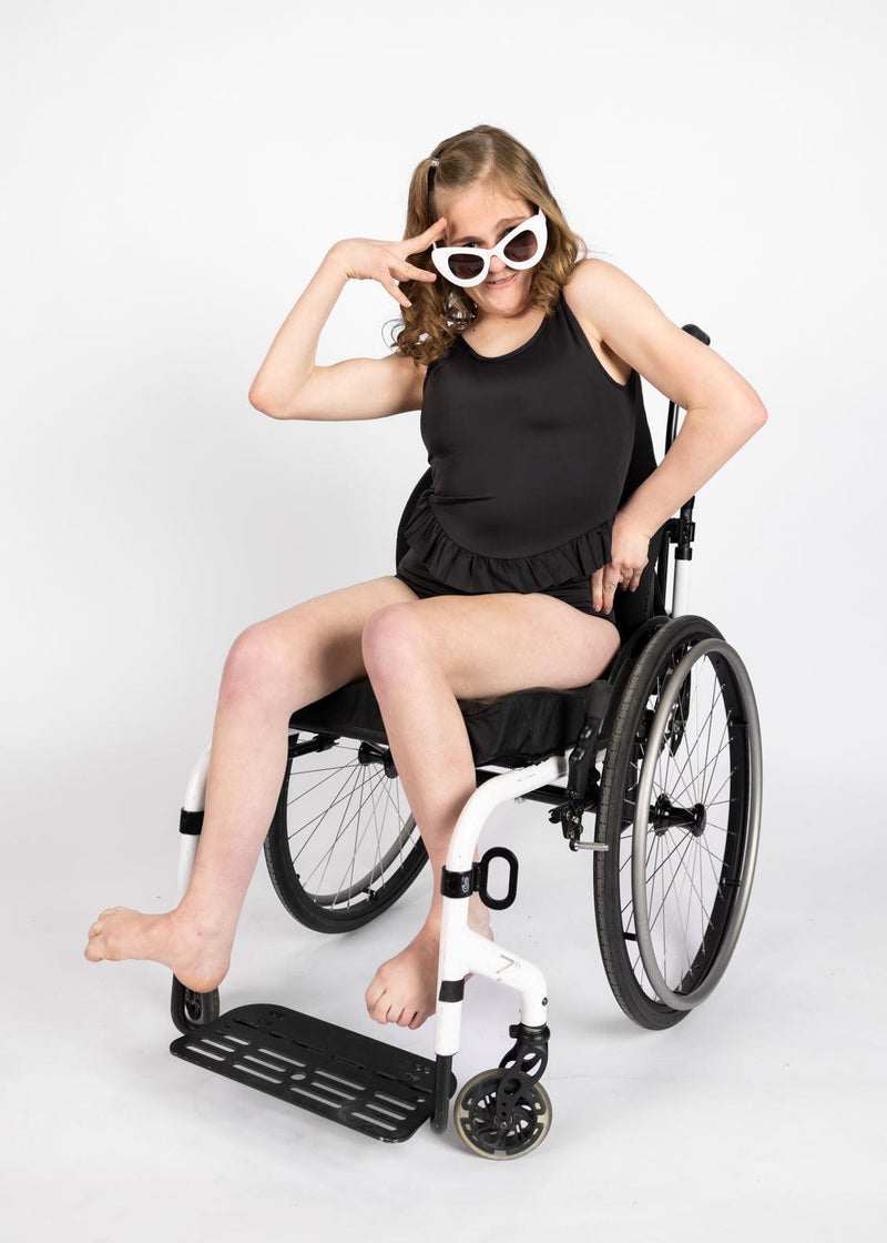 Black | Skirted One-Piece