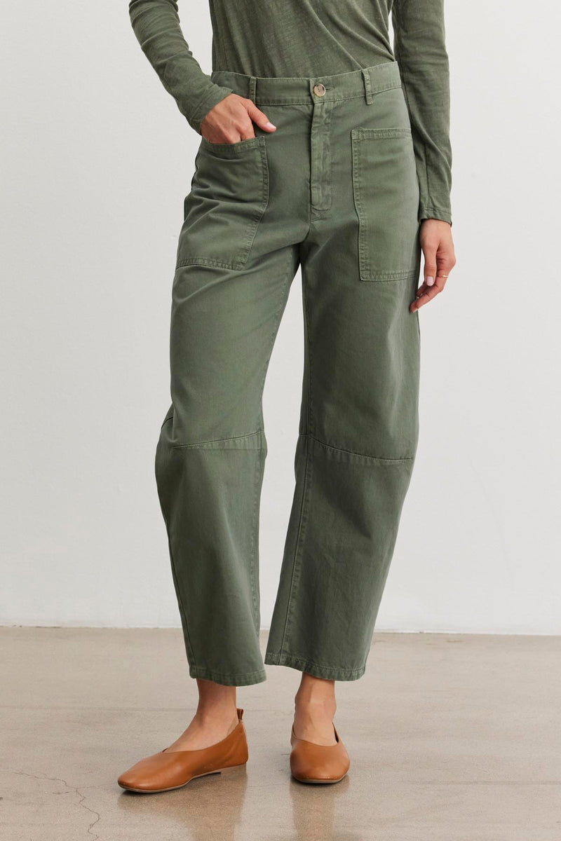 BRYLIE SANDED TWILL UTILITY PANT