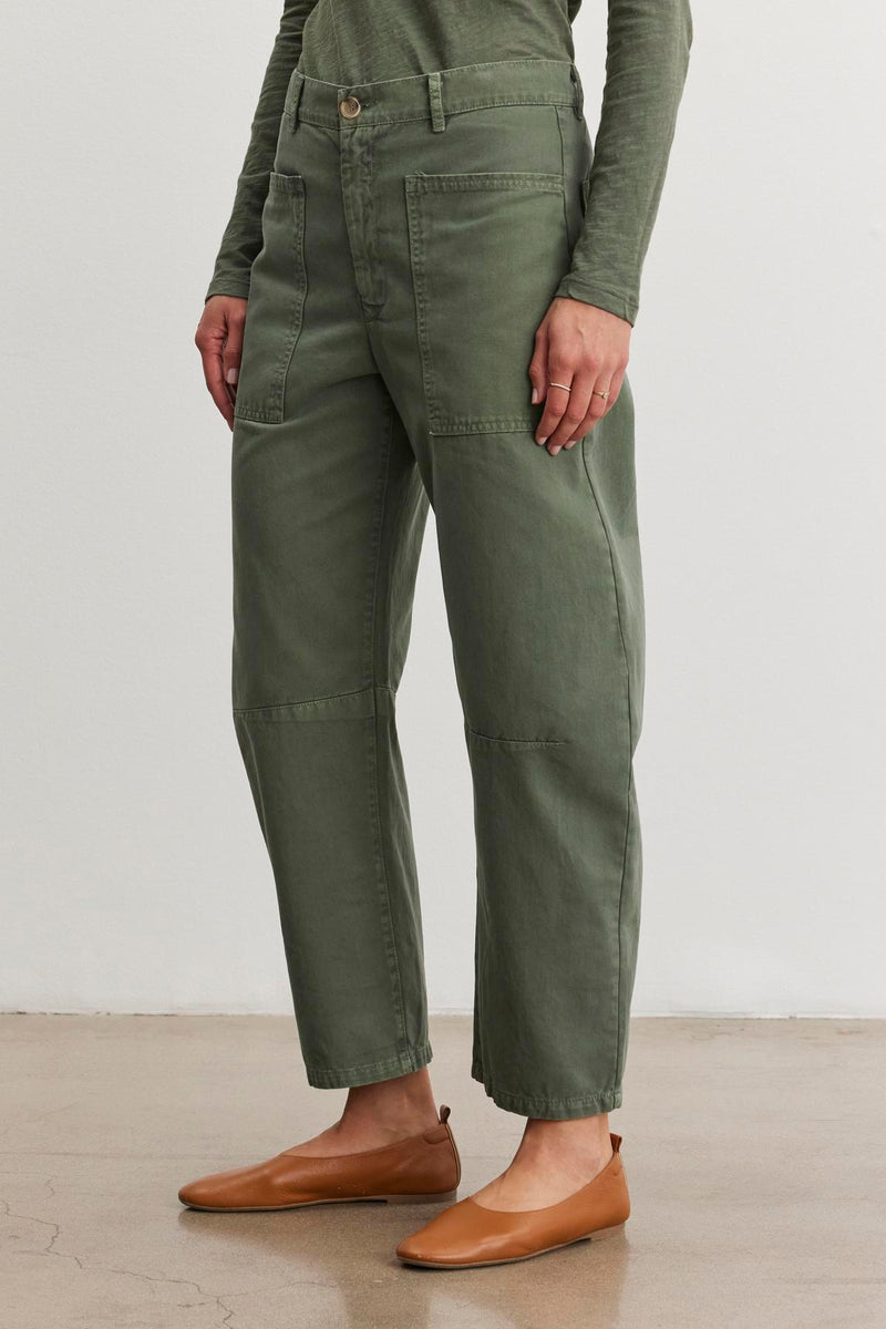 BRYLIE SANDED TWILL UTILITY PANT