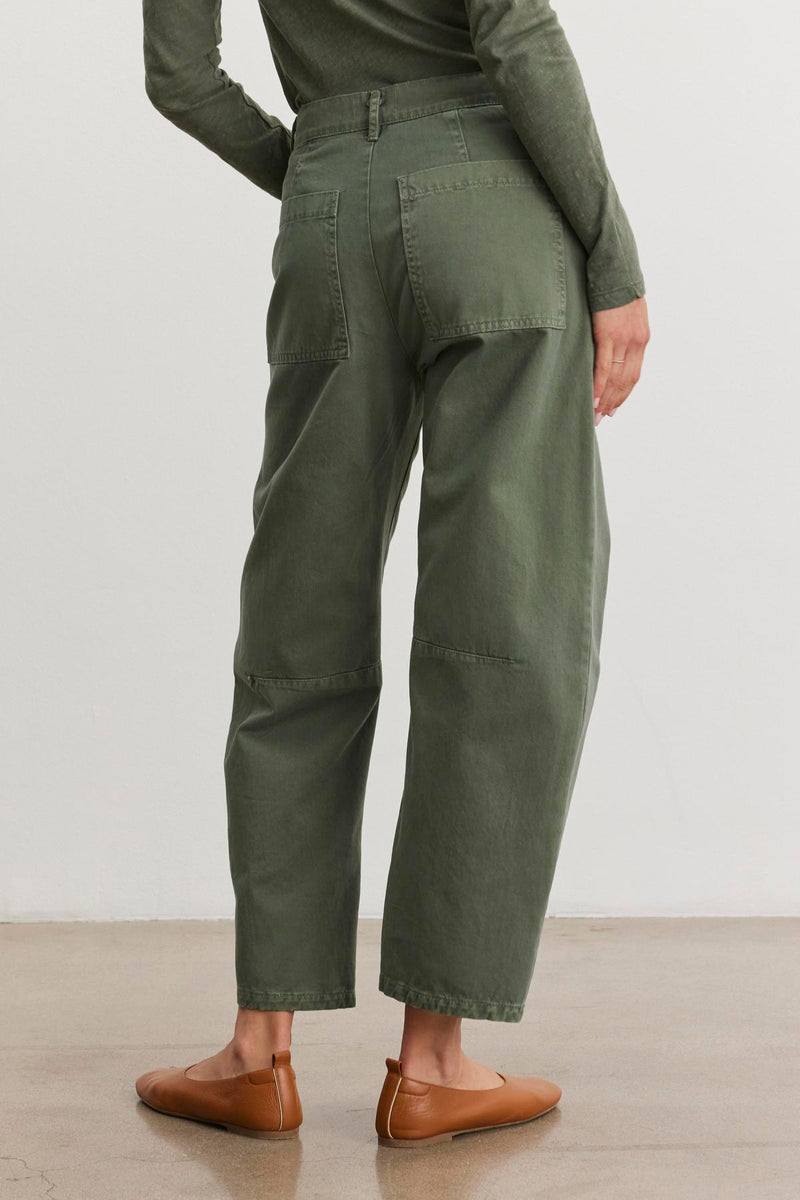 BRYLIE SANDED TWILL UTILITY PANT