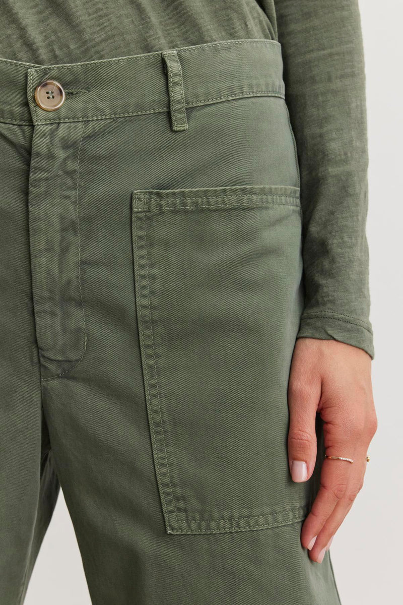 BRYLIE SANDED TWILL UTILITY PANT