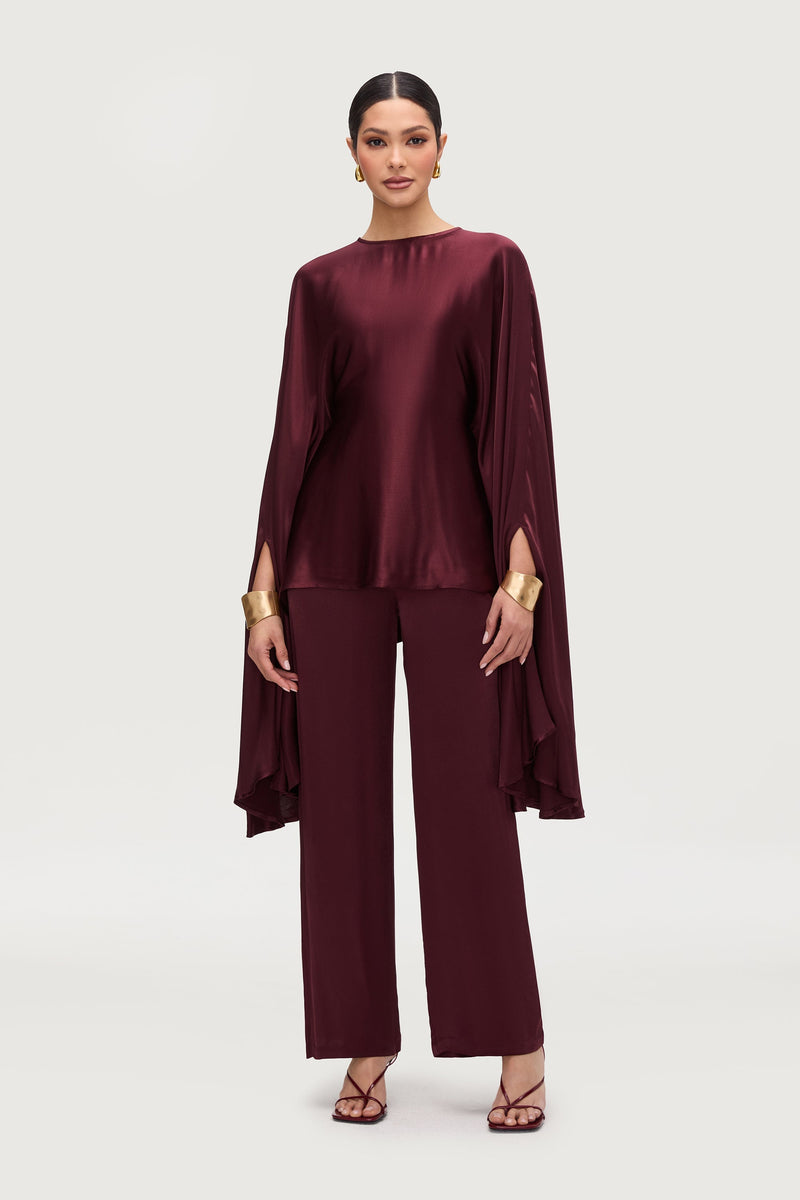 Razan Silk Wide Leg Pants - Karaz